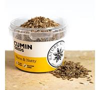 Nature Kitchen White Cumin Seeds 50g - Whole Spice Pot for Cooking, Gluten-Free & Vegan, Ideal for Curries, Marinades, Seasoning Blends, Baking, Grilling, Frying, Sauces & Everyday Recipes