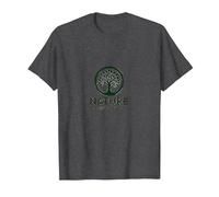 Nature Knows Best Tree of Life Eco Wisdom Logo T-Shirt, Men, Dark Heather Grey, L