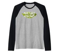 Nature Knows Leaf Raglan Baseball Tee