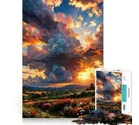 Nature Landscape 1000 Piece Jigsaw Puzzles for Teenagers Jigsaw Mind Puzzle Tension Relief Art Assembly Premium Gift (38x26cm)