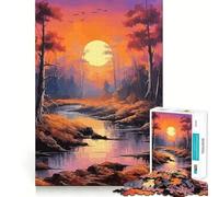 Nature Landscape Art Jigsaw Puzzles for Adults 1000 Piece Reason Skill Toy Anxiety Relief Exact Cut Elegant Gift (38x52cm)
