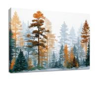 Nature Landscape Canvas Prints Wall Art 120 x 80 cm Artwork White Pine Forest Trees - Decoration Painting Wall Decor Pictures for Bedroom, Living Room, Hallway or Entryway