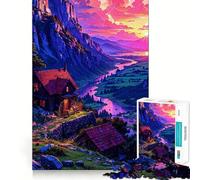 Nature Landscape Jigsaw Puzzles for Adults 1000 Pieces Logic Sense Toy Relaxing Fun Smooth Edge (38x26cm)