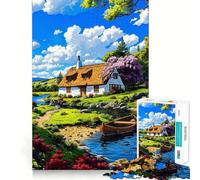 Nature Landscape Jigsaw Puzzles for Adults 1000 Pieces Strong Logic Toy Calming Play Clear Edge Artistic Gift (38x26cm)