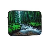 Nature Landscape Stream Laptop Bag Handheld Portable Briefcase Shockproof Protective Sleeve Computer Inner Bag For 17 inch inch Laptop, Black, 17 inch, Black, 17 inch
