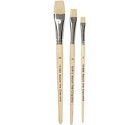 Nature Line Hog Bristle Brush Set, size 8-12-20 , Short handles., 3a (US IMPORT)