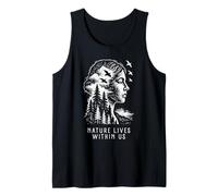 Nature Lives Within Us Forest Wildlife Earth Art Design Tank Top