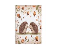 Nature Lovely Hedgehog Lovers Canvas Wall Art on Canvas Prints Artwork Exquisite Decor Artwork Hang Wall Picture Hangable Decor Painting Picture Printed Poster Art for Home Decor 24x36inch(60x90cm)