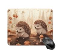 Nature Lovely Hedgehog Lovers Mouse Pad - Non-Slip Rubber Base Ultra-Thin Desk Mat Waterproof & Portable Mousepad for Gaming, Office, Design 20 * 25cm