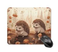 Nature Lovely Hedgehog Lovers Mouse Pad - Non-Slip Rubber Base Ultra-Thin Desk Mat Waterproof & Portable Mousepad for Gaming, Office, Design 25 * 30cm