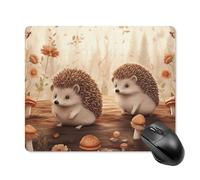 Nature Lovely Hedgehog Lovers Mouse Pad - Non-Slip Rubber Base Ultra-Thin Desk Mat Waterproof & Portable Mousepad for Gaming, Office, Design 18 * 22cm