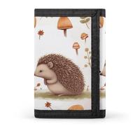 Nature Lovely Hedgehog Lovers Wallet,Credit Card Holder,Three-fold Wallet for Passport Covers, Purse Passport Bag for Men Women