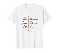 Nature Lover Hiker Creed Take Memories Leave Footprints Value Graphic T-Shirt, Men, White, L