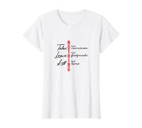 Nature Lover Hikers Motto Creed Adventure Inspired Design Value Graphic T-Shirt, Women, White, S