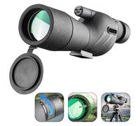 Nature Lover's Choice Compact 25 75x60 Spotting Scope Equipped with Tripod for Easy Setup Anywhere (Black)