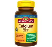 Nature Made Calcium 500 mg with Vitamin D3 Dietary Supplement for Bone Support 130 Tablets