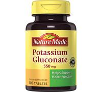 Nature Made Potassium Gluconate, 550mg, 100 Tablets