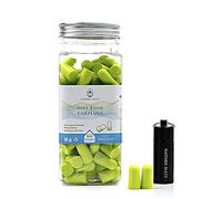 Nature Mate Super Soft Reusable Foam Earplugs 38dB Highest SNR 60 Pairs Anti-Noise Ear Plugs for Sleeping Snoring Studying Travel Concerts Loud Noise with Compact Carrying Case Green