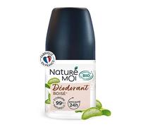 Naturé Moi Roll-on Deodorant - 24 Hour Effectiveness - Deodorant for Men with Organic Aloe Vera and Magnesium - Woody Fragrance - 99% Natural Origin - 50 ml - Made in France
