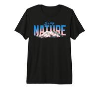 Nature Mountains Sunrise Retro Gradient Premium T-Shirt