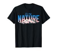 Nature Mountains Sunrise Retro Gradient T-Shirt