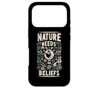 Nature Needs No Beliefs Environmental Reality Check - Case for iPhone 17 Pro