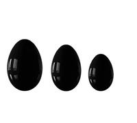 Nature Obsidian Yoni Egg Women Pelvic Floor Muscle Exercise Tightening Ball Kegel Jade Egg,3pc Undrilled