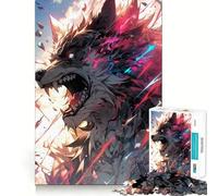Nature of Wolf 1000 Piece Jigsaws for Adults Puzzle Focus Brain Toy Quiet Fun Tight Edge Santa Wish Item (38x52cm)