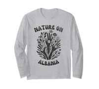 Nature On Albania Floral Art Long Sleeve T-Shirt