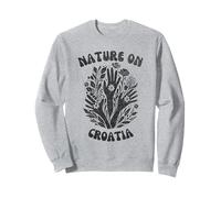 Nature On Croatia Floral Art Sweatshirt