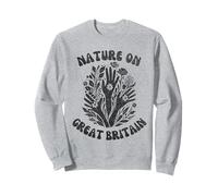 Nature On Great Britain Floral Art Sweatshirt