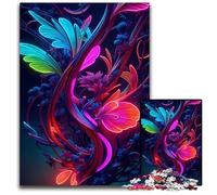 Nature on Neon1000 Piece Jigsaw Puzzles for Adults Puzzles for Adults Relaxing Entertainment Home Decor 1000 PCS(75x50cm)