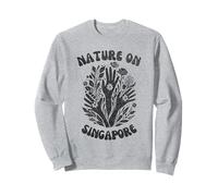 Nature On Singapore Floral Art Sweatshirt
