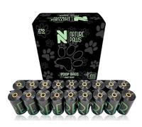 NATURE PAWS Poo Bags for Dog Waste, 270 Super Thick, Strong, 100% Leak Proof, Recycled Plastic, Dog Poo Bags.