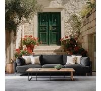 Nature Photography Photo Wallpaper Buildings Stone Walls Flowers Art 3D Wall Paper, Large Wall Murals Hd Printing Water Proof for Living Room Bedroom Bathroom Kitchen 250 x 175 cm