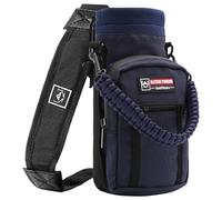 NATURE PIONEOR Insulated Water Bottle Holder with Shoulder Strap for 25 OZ Sports Water Jugs Bottles, Carrier/Pouch Sleeve for Outdoor Camping, Hiking,Gym
