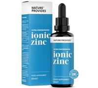 Nature Provides Ionic Zinc Sulphate Liquid Drops - 15mg Elemental Zinc - 62 Servings, 2-Month Supply - Immune Function, Skin, Hair, Nails, Fertility - Vegan - Made in UK