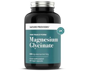 Nature Provides Magnesium Glycinate TRAACS 240mg Elemental - 120 Vegan Caps