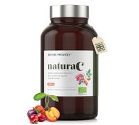 Nature Provides naturaC | Organic Vitamin C (225mg) 100% Natural, Whole-Food with Amla & Camu Camu. for Immunity, Collagen, Energy. 90 Capsules. UK Made.