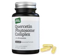 Nature Provides Quercetin Phytosome (Quercefit) Bromelain 60 Vegan Caps | 350mg high-strength complex, up to 20X absorption, pure, non-GMO, UK made