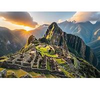 Nature Puzzles 1000 Piece Jigsaw Puzzle for Adults & Families - Large Scenic Mountain Landscape of Machu Picchu - Peru National Park Wooden Puzzle for Teens Kids Fun Games Toys Unique Gift