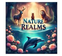 Nature Realms: 50 Intricate Scenes of Wildlife, Sea Life & Flowers: Coloring book for adults relaxation