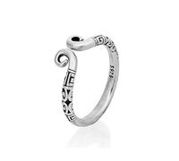 Nature Rebel Boho Vintage Ring Embellishment 925 Sterling Silver Open Size Adjustable