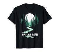 Nature Reset Calm Outdoors Nature Therapy Hiking Hiker T-Shirt