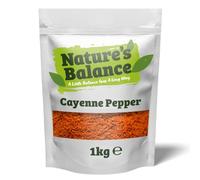 Nature’s Balance Cayenne Pepper Powder 1kg Chilli Powder Blend - Warm, Smokey & Aromatic Spice, Perfect for Chili, Curries, Soups, Stews, and Seasoning