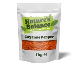 Nature’s Balance Cayenne Pepper Powder Blend 1kg Warm Smoky Aromatic Spice