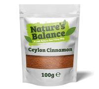 Nature’s Balance Ceylon Cinnamon Powder 100g True Natural Gluten Free Aromatic Spice - Perfect for Baking, Curries, Coffee, Tea, and Smoothies | Resealable Bag