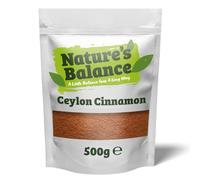 Nature’s Balance Ceylon Cinnamon Powder 500g True Natural Gluten Free Aromatic Spice - Perfect for Baking, Curries, Coffee, Tea, and Smoothies | Resealable Bag