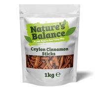 Nature’s Balance Ceylon Cinnamon Quills (True Cinnamon Sticks) 1kg Naturally Sweet & Aromatic - Perfect for Tea, Curries, Baking, and Home Fragrance - Fresh in Resealable Bag