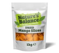 Nature’s Balance Dried Mango Sliced Pieces 1kg Fruity & Exotic | Dry Mango Fruit Snack | Vegetarian | Vegan | Gluten Free | Resealable Bag